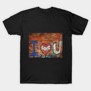 I Love You Graffiti Art T-Shirt